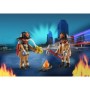 Playmobil - Set 2 Figurine - Pompieri Cu Accesorii Playmobil - 1